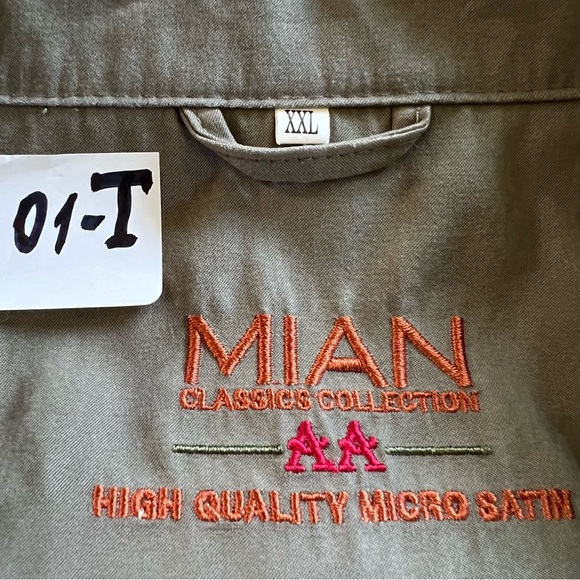 MIAN Utility Vest Mens Khaki Size 2X Pockets Full Zip - Picture 2 of 13